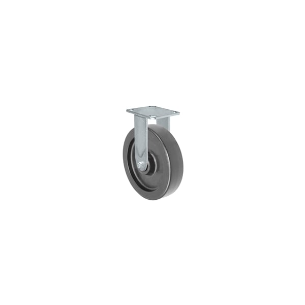 MEDIUM DUTY 8"X 2" POLYOLEFIN WHEEL, RIGID CASTER 900 lbs Capacity